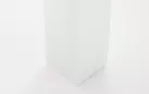 Biały stół ogrodowy aluminiowy z rozsuwanym blatem CLIV 80-160 blat powłoka drewnopodbna