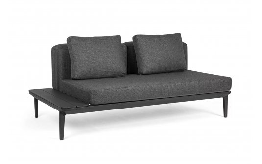 Szara sofa podwójna modułowa nowoczesna na taras MATRIX bizzotto Szara sofa podwójna modułowa nowoczesna na taras MATRIX bizzotto