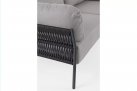 Nowoczesna sofa na taras aluminiowa ciemnoszara PARDIS bizzotto