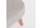 Beżowy podnóżek TAMIRES teak / lina polipropylenowa