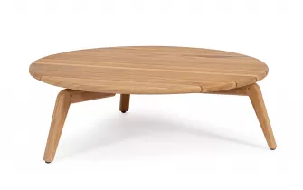 Okragły stolik kawowy teak Ø90 cm EULARIA bizzotto
