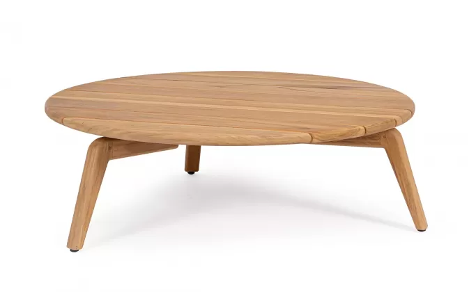 Okragły stolik kawowy teak Ø90 cm EULARIA bizzotto