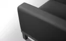 Narożnik ogrodowy aluminiowy z czarnym obiciem Olefin POLO PRO 