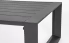 Meble grafitowe aluminiowe sofa + 2 fotele i stolik MOSES bizzotto