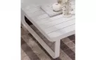 Meble kość słoniowa aluminiowe sofa + 2 fotele i stolik MOSES bizzotto