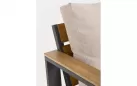 Grafitowy komplet aluminiowy na taras kawowy LEANDRO bizzotto