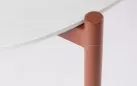 Meble ogrodowe na balkon aluminiowe kolor ceglany MIRAVET lina beżowa bizzotto