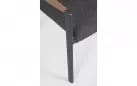 Antracytowe meble ogrodowe aluminiowe stołowe OTAVIO 180 cm krzesła Jalisco z beżowym obiciem stól beżowy