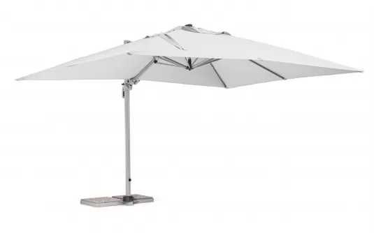 Parasol ogrodowy z podstawą biały 3 x 4 m saragozza bizzotto Parasol ogrodowy z podstawą biały 3 x 4 m saragozza bizzotto