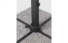 Parasol obrotowy aluminiowy antracyt poszycie jasnoszare INES 4x4 bizzotto
