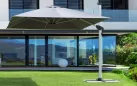 Parasol obrotowy aluminiowy noga anodowana poszycie szare INES 4x4 bizzotto