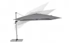 Parasol obrotowy aluminiowy noga anodowana poszycie szare INES 4x4 bizzotto