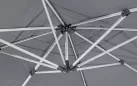 Parasol obrotowy aluminiowy noga anodowana poszycie szare INES 4x4 bizzotto