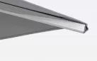 Parasol obrotowy aluminiowy noga anodowana poszycie szare INES 4x4 bizzotto