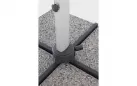 Parasol obrotowy aluminiowy noga anodowana poszycie szare INES 4x4 bizzotto