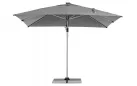 Parasol obrotowy z oświetleniem LED noga boczna aluminium anodowane poszycie szare INES 3x3 