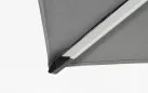 Parasol obrotowy z oświetleniem LED noga boczna aluminium anodowane poszycie szare INES 3x3 