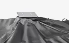 Parasol obrotowy z oświetleniem LED noga boczna aluminium anodowane poszycie szare INES 3x3 