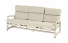Zestaw ogrodowy Hartman GO – beżowe aluminium sofa 3-osobowa + 2 fotele - tkanina olefin