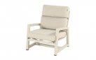 Zestaw ogrodowy Hartman GO – beżowe aluminium sofa 3-osobowa + 2 fotele - tkanina olefin