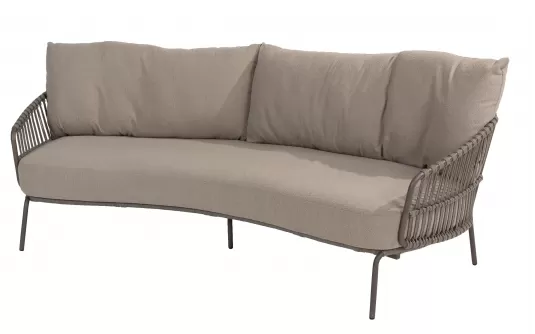Zaokrąglona 3-osobowa sofa wypoczynkowa CAPALBIO  4SO