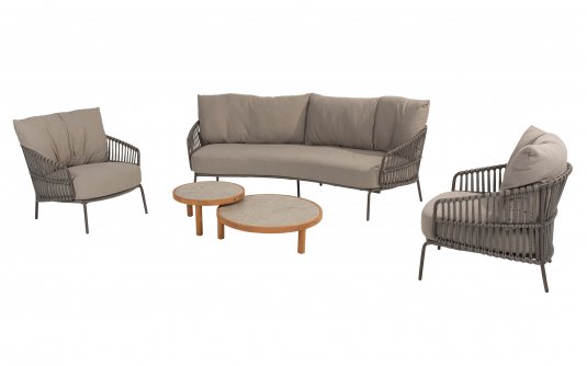 Zaokrąglona 3-osobowa sofa wypoczynkowa CAPALBIO 4SO Zaokrąglona 3-osobowa sofa wypoczynkowa CAPALBIO 4SO