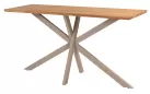 Stół barowy beżowy PRADO z blatem teak PRADO 4SO