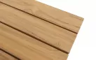 Stół barowy beżowy PRADO z blatem teak PRADO 4SO