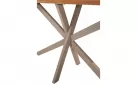 Stół barowy beżowy PRADO z blatem teak PRADO 4SO