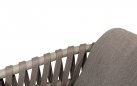 Sofa ogrodowa wypoczynkowa z szezlongiem nowoczesna aluminiowa jasnoszara CATALANA 4SO 