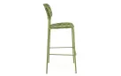 Oliwkowy hoker ogrodowy metalowy sztaplowany CLOVER Bizzotto