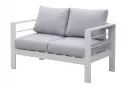 Aluminiowy zestaw ogrodowy wypoczynkowy ISIDORO biały