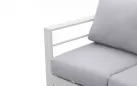 Aluminiowy zestaw ogrodowy wypoczynkowy ISIDORO biały