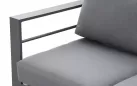 Grafitowy komplet wypoczynkowy aluminiowy CARARA