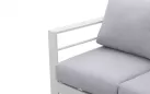 Komplet wypoczynkowy aluminiowy na taras JACO biały