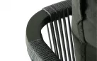 Sofa ogrodowa aluminowa oliwkowa PEP plecionka lina polipropylenowa