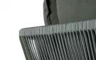 Sofa ogrodowa aluminowa oliwkowa PEP plecionka lina polipropylenowa