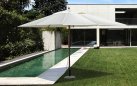 Parasol ogrodowy noga centralna aluminowa powłoka drewnopodobna ECLIPSE 3x4 poszycie beżowe