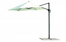 Sześciokątny parasol z noga boczną TONDO Ø 270 cm kremowe poszycie