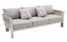 Nowoczesna beżowa 3-osobowa sofa wypoczynkowa na taras BORROMEO Lounge Higold beżowy