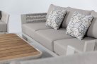 Nowoczesny beżowy komplet wypoczynkowy na taras BORROMEO Lounge Higold beżowy