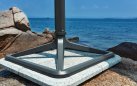 Luksusowy parasol ogrodowy z podstawą granitową LEVIA