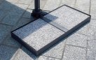 Parasol z nogą boczną ROMA 3x3 m aluminium akryl Olefin antracyt