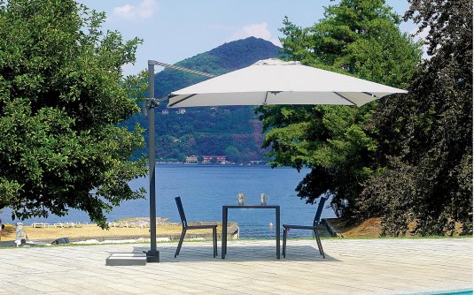 Parasol z nogą boczną ROMA 3x3 m aluminium akryl Olefin antracyt Parasol z nogą boczną ROMA 3x3 m aluminium akryl Olefin antracyt