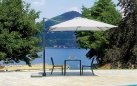 Parasol z nogą boczną ROMA 3x4 m aluminium akryl Olefin antracyt