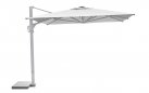 Parasol z nogą boczną FIRENZE 3x4 m aluminium noga biała akryl Olefin