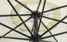Parasol ogrodowy BLOOM Ø3 m aluminium noga antracyt poliester ecru