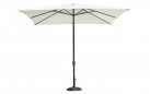 Parasol ogrodowy BLOOM 3x2 m aluminium poliester ecru noga centralna antracytowa lub biała