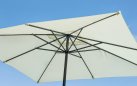 Parasol ogrodowy BLOOM 3x3 m aluminium poliester ecru noga centralna antracytowa lub biała