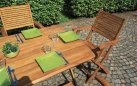 Stół ogrodowy CASTIGLIONE 140×80 składany z drewna akacjowego na taras